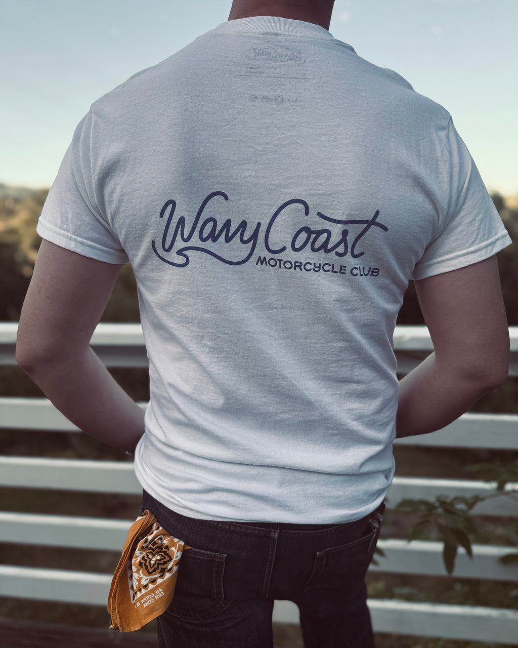 Script Tee Blue