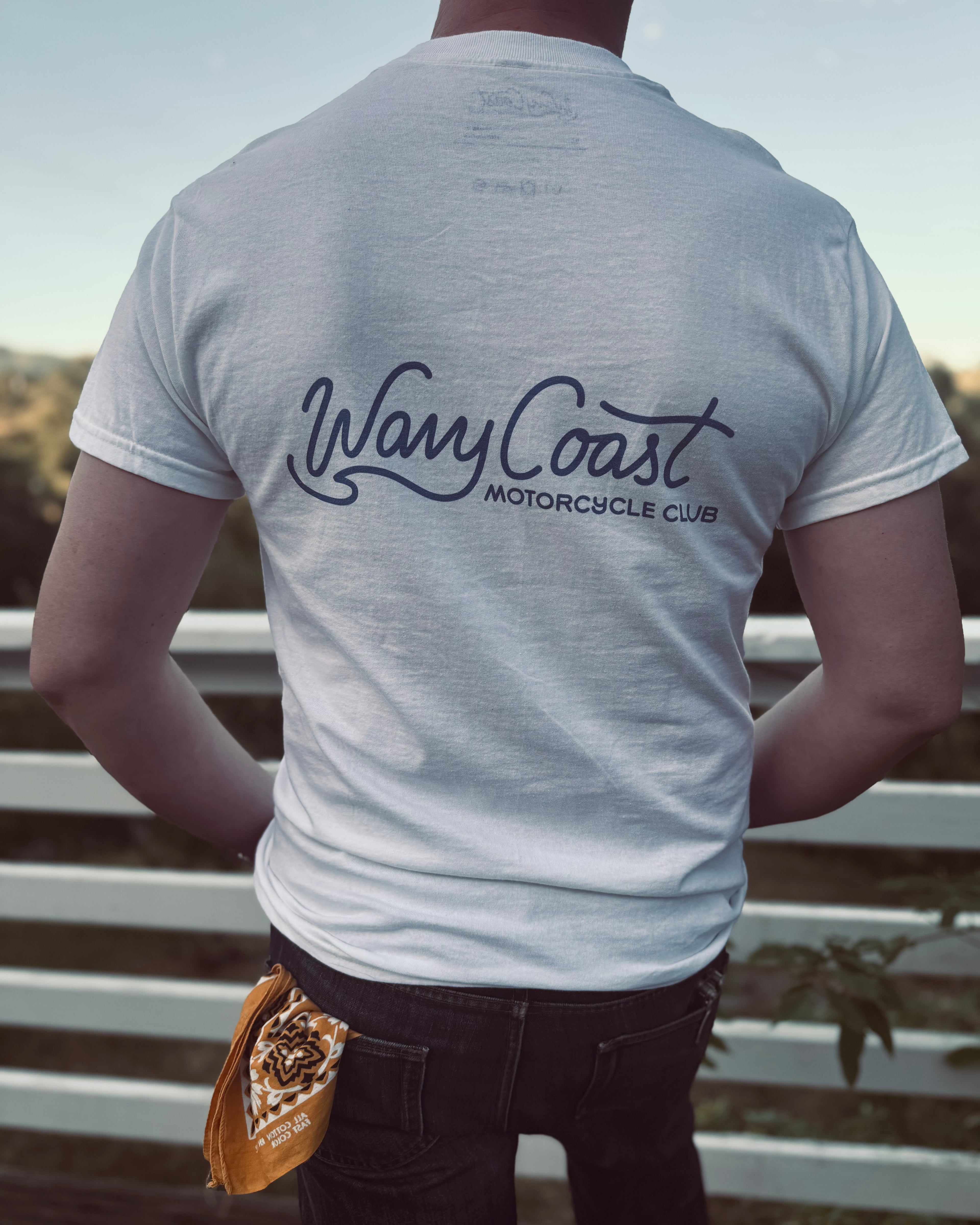 Script Tee Blue