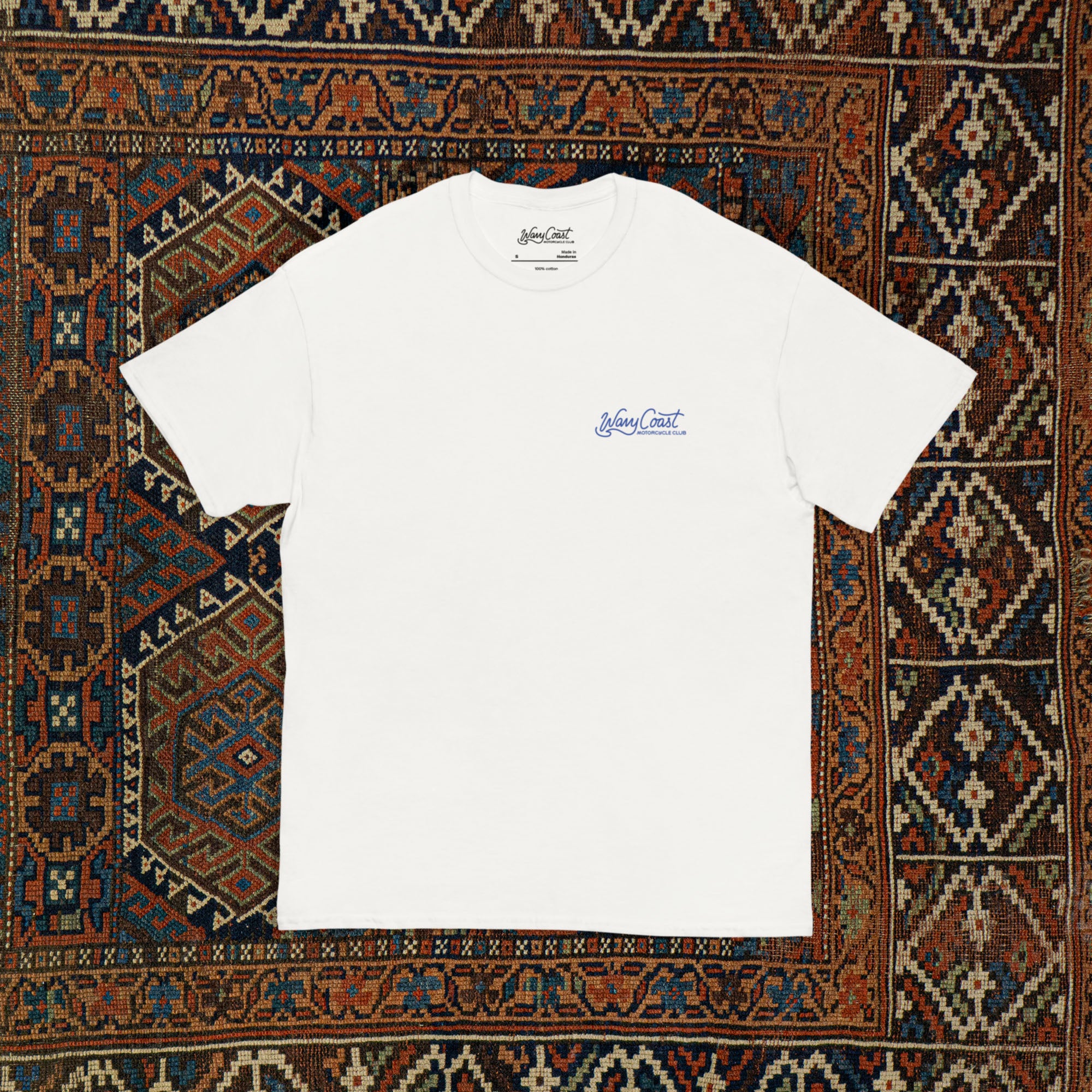 Script Tee Blue
